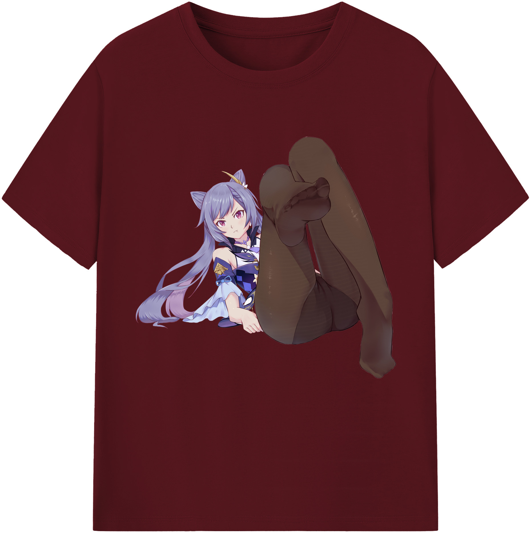 げんし神 刻晴 こくせい genshin Kokusei 綿100％半袖Tシャツ（フロントプリント）